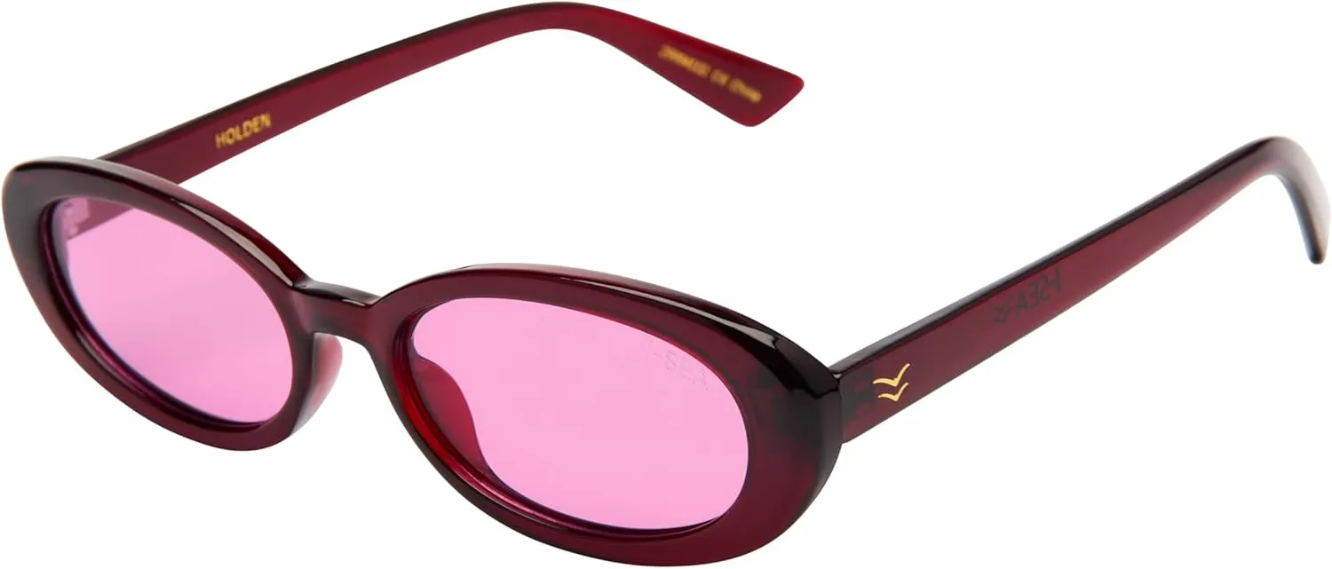 I-SEA Holden Sunglasses - Mini Oval Women's Style with Scratch-Resistant Polarized Lenses