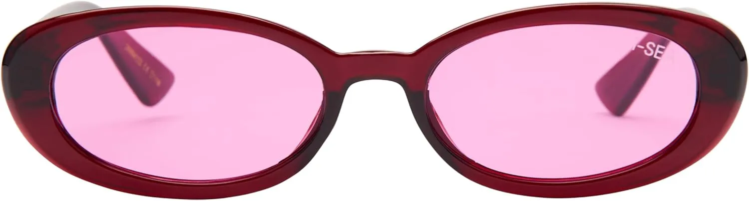 I-SEA Holden Sunglasses - Mini Oval Women's Style with Scratch-Resistant Polarized Lenses