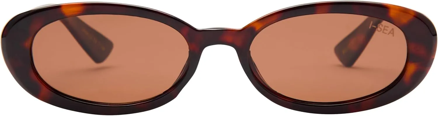 I-SEA Holden Sunglasses - Mini Oval Women's Style with Scratch-Resistant Polarized Lenses