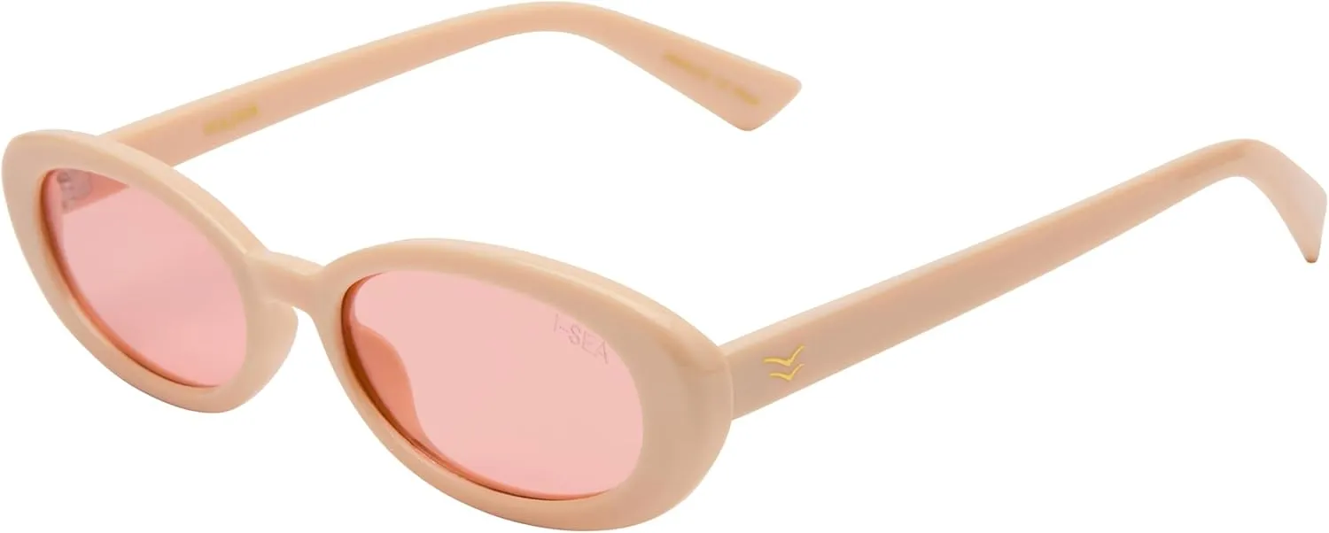 I-SEA Holden Sunglasses - Mini Oval Women's Style with Scratch-Resistant Polarized Lenses
