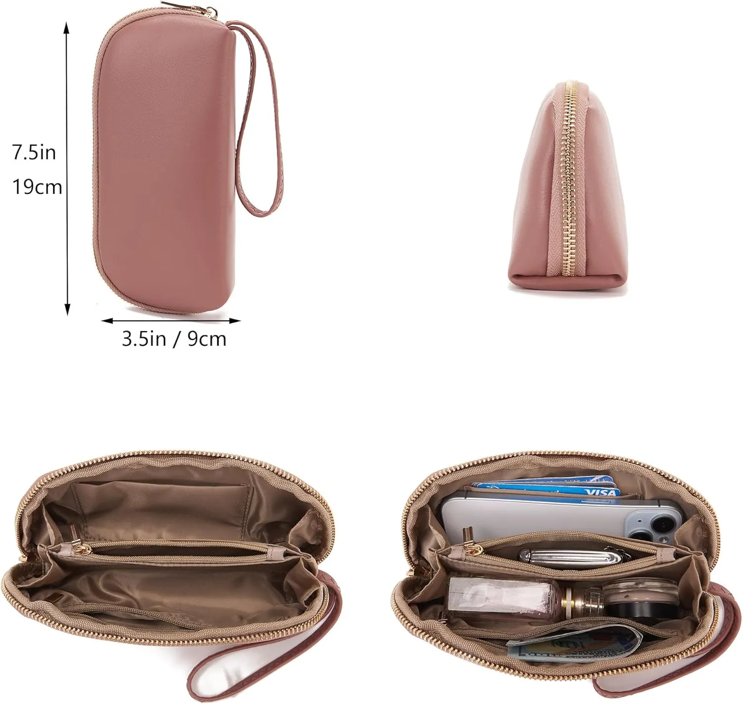 Idesort Medium Backpack Purse for Women Convertible Travel Soft Backpacks Ladies Purse set with Wallet and Crossbody Bags