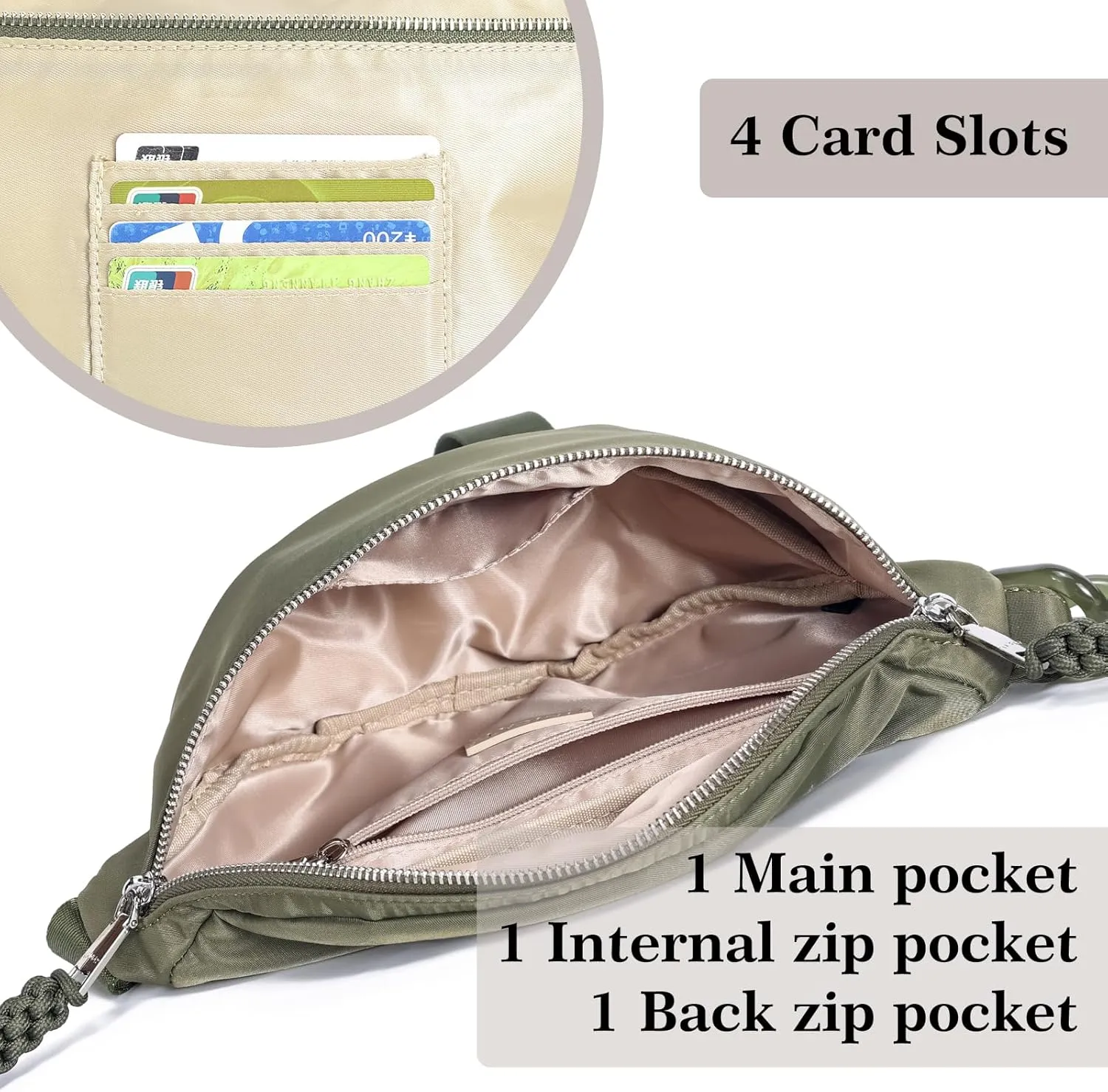 INICAT Fanny Packs for Women,Fashion Waist Packs Crossbody Bum Bag with Adjustable Strap for Travel Sport