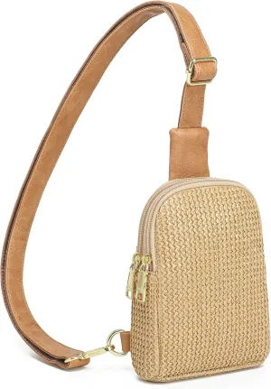 INICAT Summer Straw Bag Small Sling Beach Bag Crossbody Bags for Women