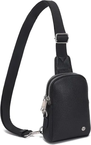 INICAT Travel Small Sling Bag Leather Crossbody Bags for Women Fanny Packs Cross Body Bag for Woman Cross Body Purses