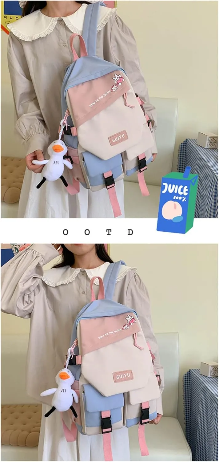 ISaikoy Anime Future Diary Backpack Students Bookbag Shoulder School Bag Daypack Laptop Bag 2