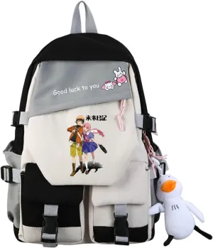 ISaikoy Anime Future Diary Backpack Students Bookbag Shoulder School Bag Daypack Laptop Bag 2