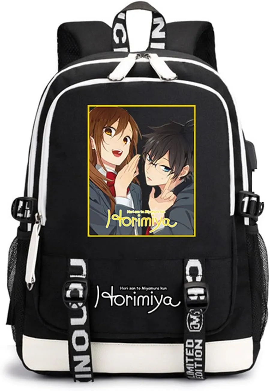 ISaikoy Anime Horimiya Backpack Shoulder Bag Bookbag School Bag D3