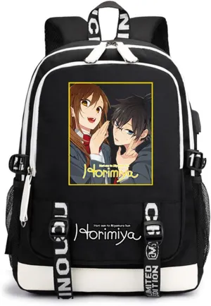 ISaikoy Anime Horimiya Backpack Shoulder Bag Bookbag School Bag D3