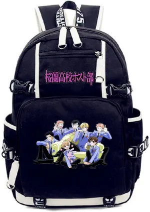 ISaikoy Anime Ouran High School Host Club Backpack Shoulder Bag Bookbag Student School Bag Daypack Satchel C1