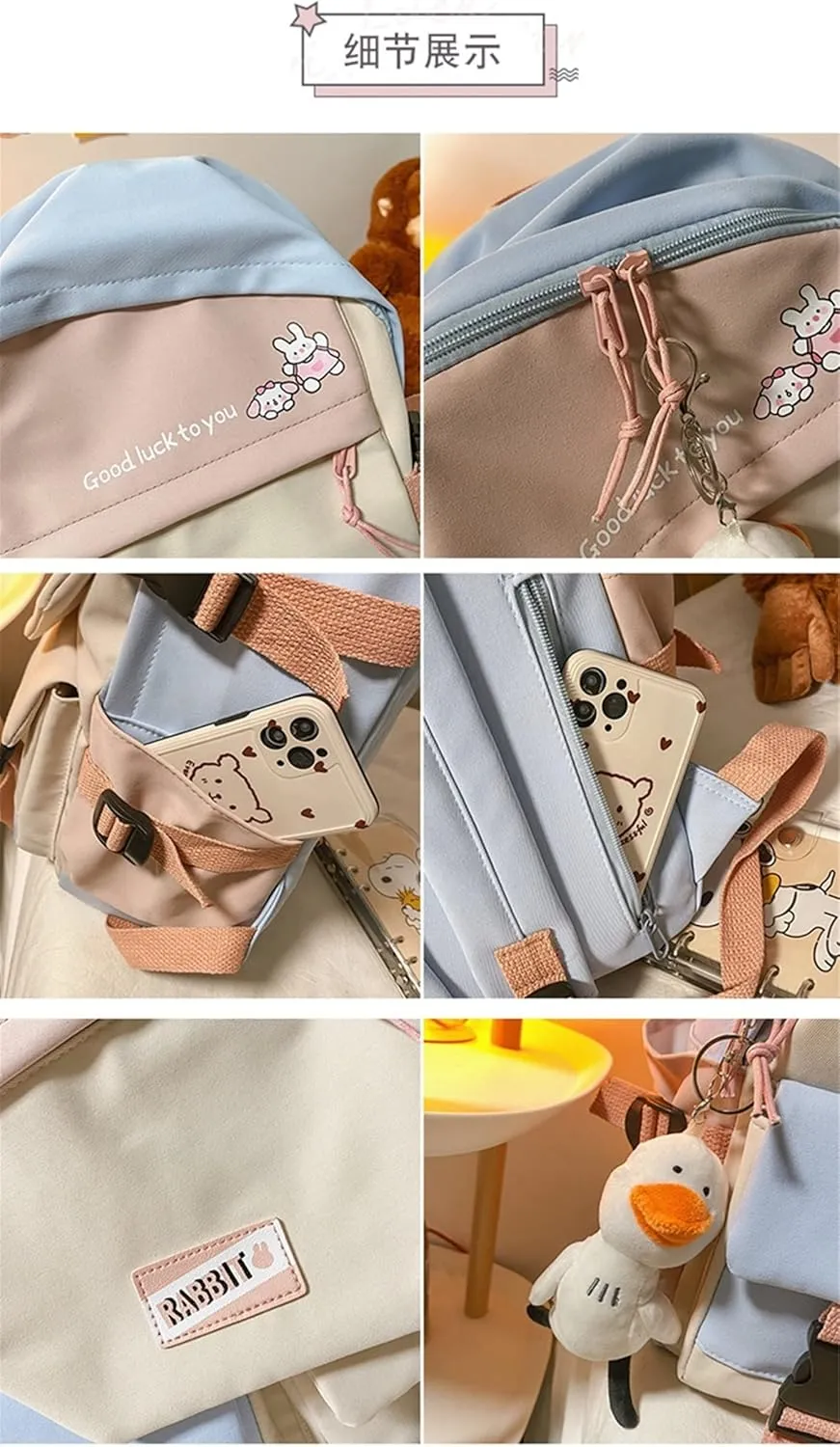 ISaikoy Anime Toilet-bound Hanako-kun Backpack Students Bookbag Shoulder School Bag Daypack Laptop Bag 11