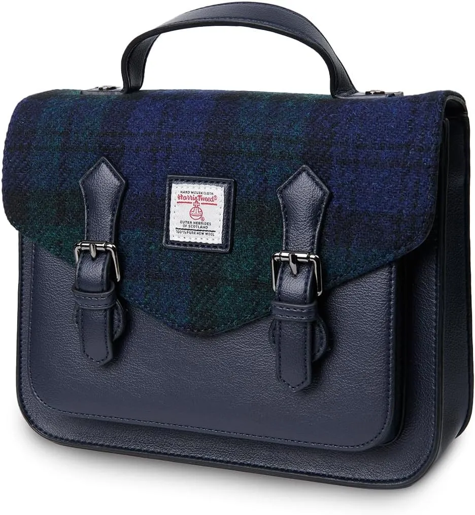 Islander® The Calton Satchel - Ladies Satchel With HARRIS TWEED - Small and Medium