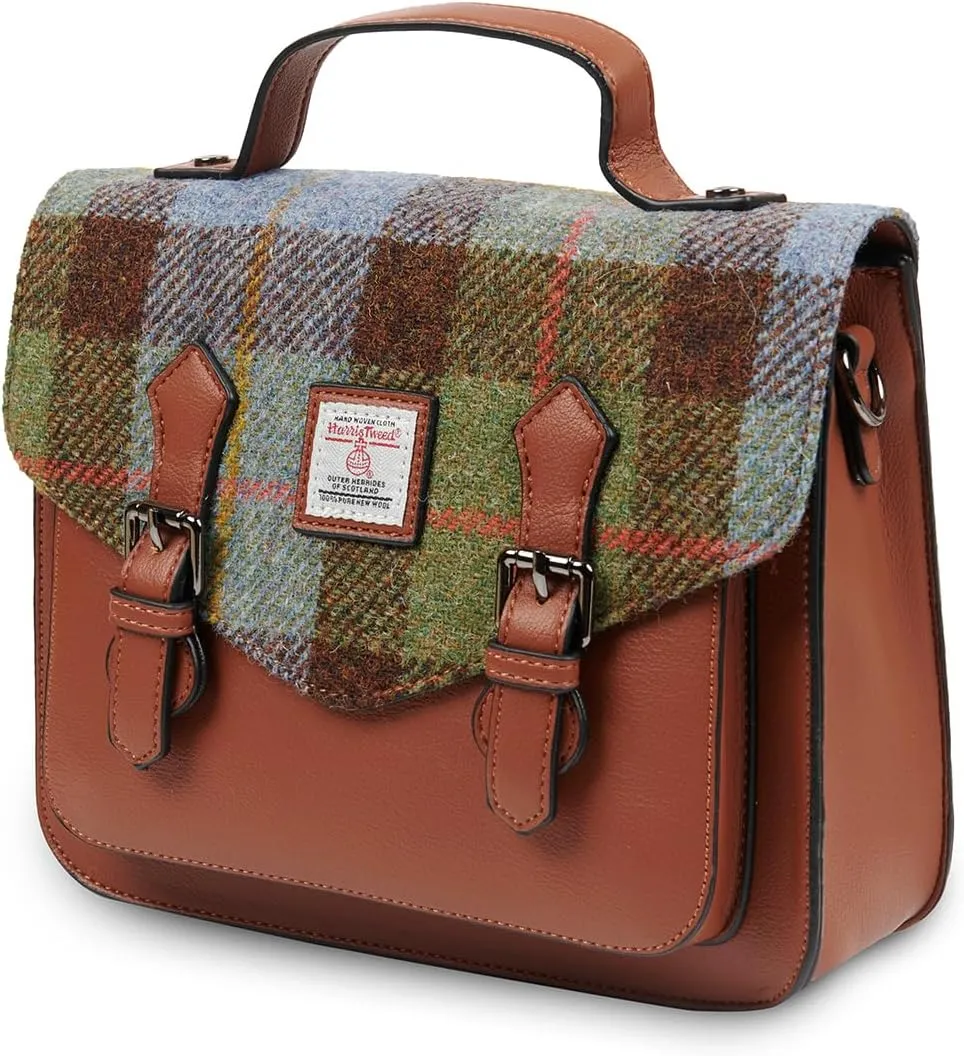 Islander® The Calton Satchel - Ladies Satchel With HARRIS TWEED - Small and Medium