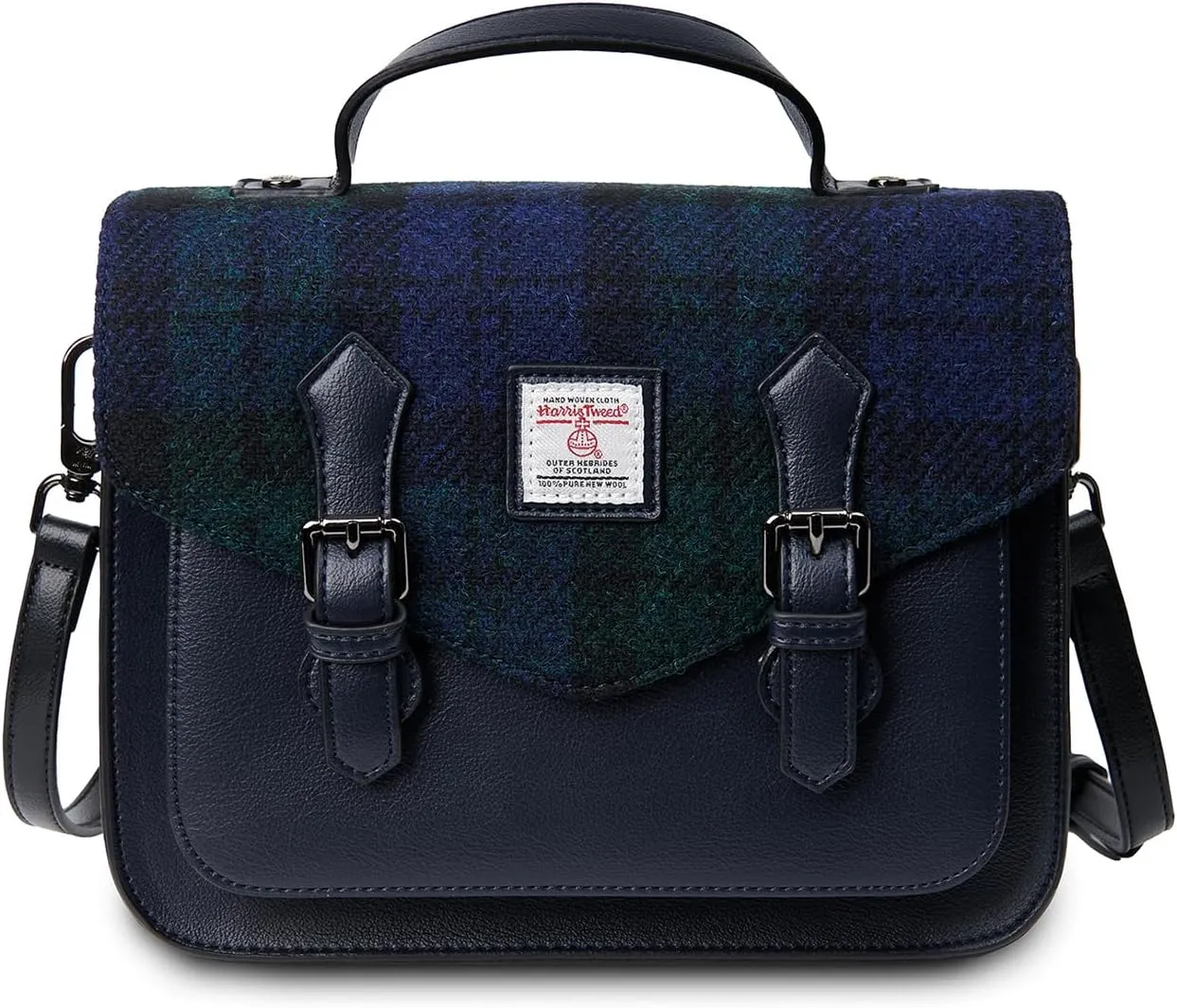 Islander® The Calton Satchel - Ladies Satchel With HARRIS TWEED - Small and Medium