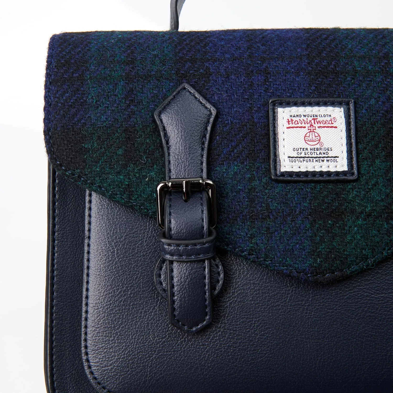 Islander® The Calton Satchel - Ladies Satchel With HARRIS TWEED - Small and Medium