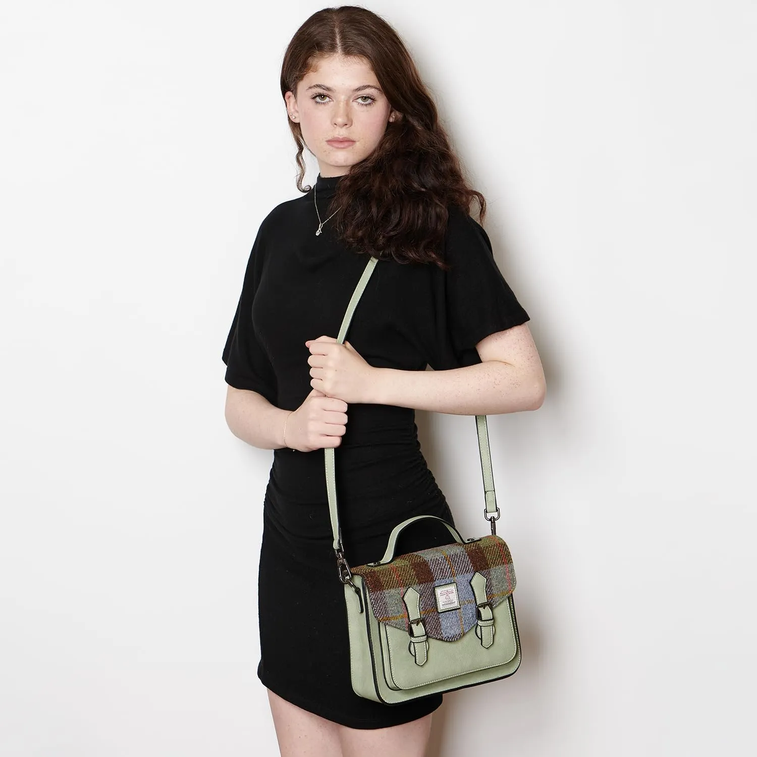 Islander® The Calton Satchel - Ladies Satchel With HARRIS TWEED - Small and Medium