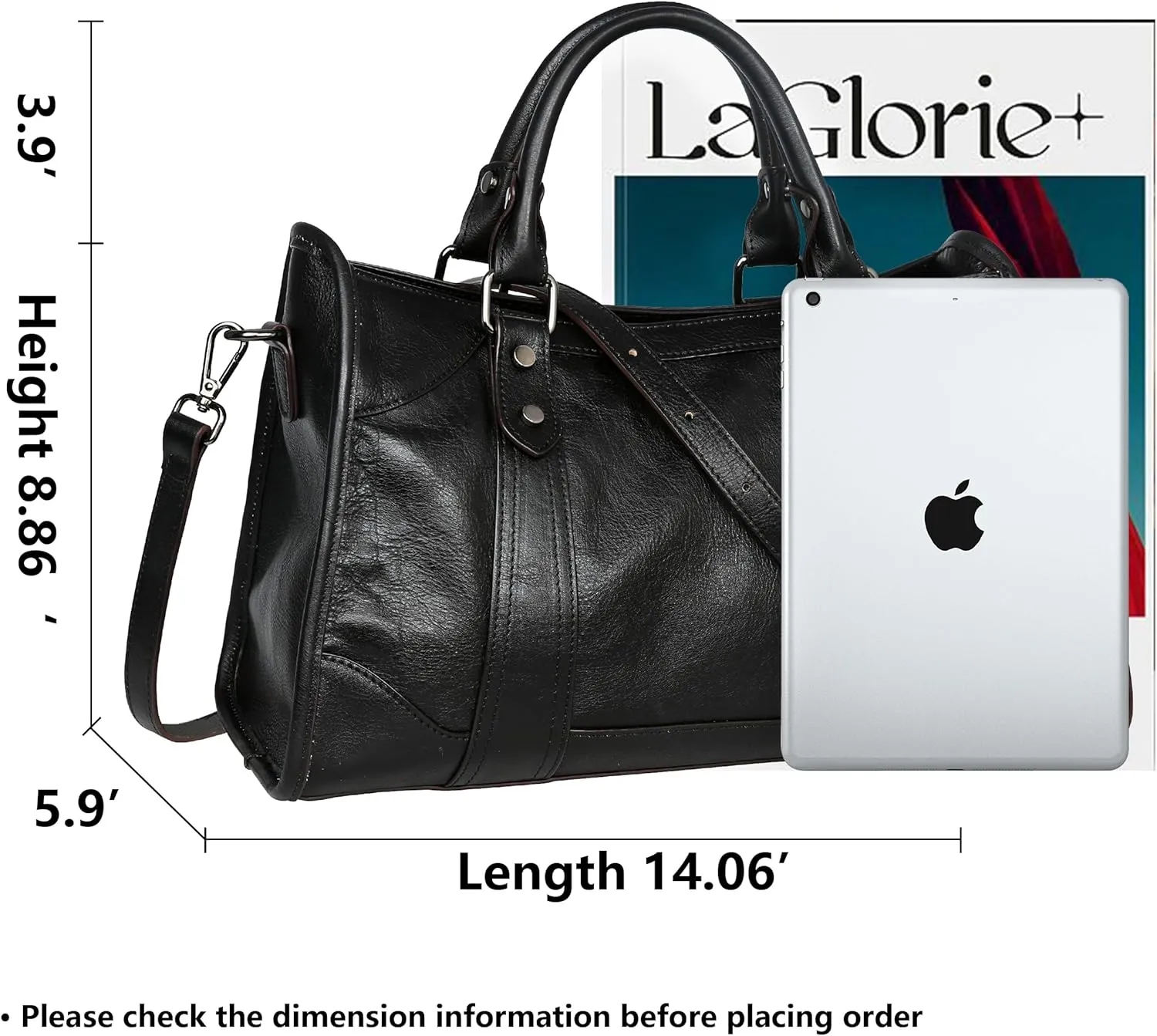 Iswee Satchel Bags for Women Genuine Shoulder Bag Leather Handbags Hobo Crossbody Bags Vintage Purse Tote Bag