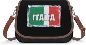 Italia National Prideful Crossbody Bags for Women Trendy Shoulder Satchel Purses Messenger Bag