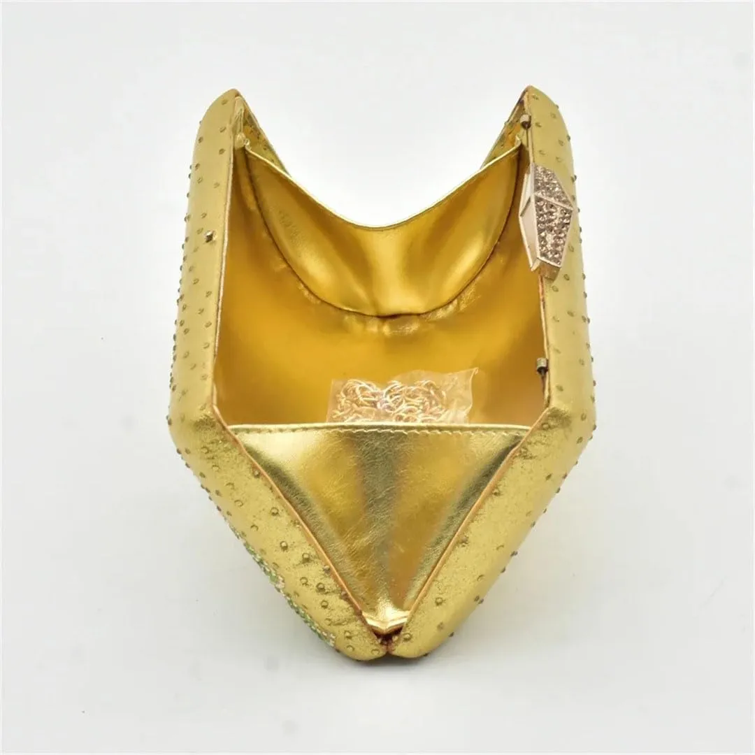 Italian Design Wedding Shoes Bag Combo African Rhinestone Bridal Party Heel Set