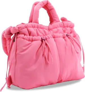 J World New York Quilted Puffer Tote Bag for Women. Puffy Shoulder Handbag Converts to Puff Backpack