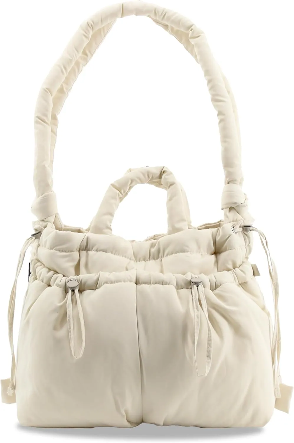 J World New York Quilted Puffer Tote Bag for Women. Puffy Shoulder Handbag Converts to Puff Backpack