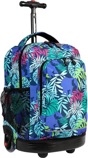 J World New York Sunny Rolling Backpack for Kids and Adults, Savanna, One Size
