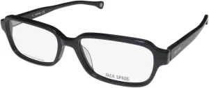 Jack Spade Collier Mens/Womens Rectangular Full-rim Classic Collectible Signature Logo Eyeglasses/Eye Glasses