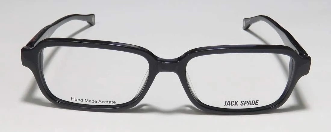 Jack Spade Collier Mens/Womens Rectangular Full-rim Classic Collectible Signature Logo Eyeglasses/Eye Glasses