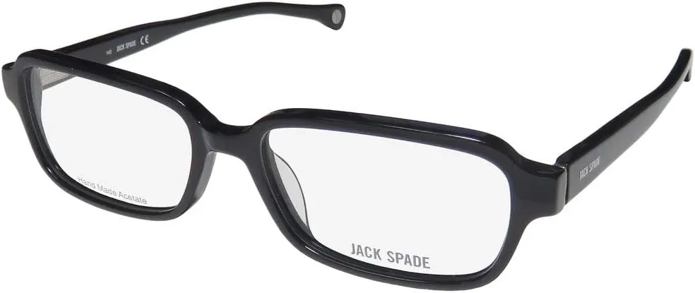 Jack Spade Collier Mens/Womens Rectangular Full-rim Classic Collectible Signature Logo Eyeglasses/Eye Glasses