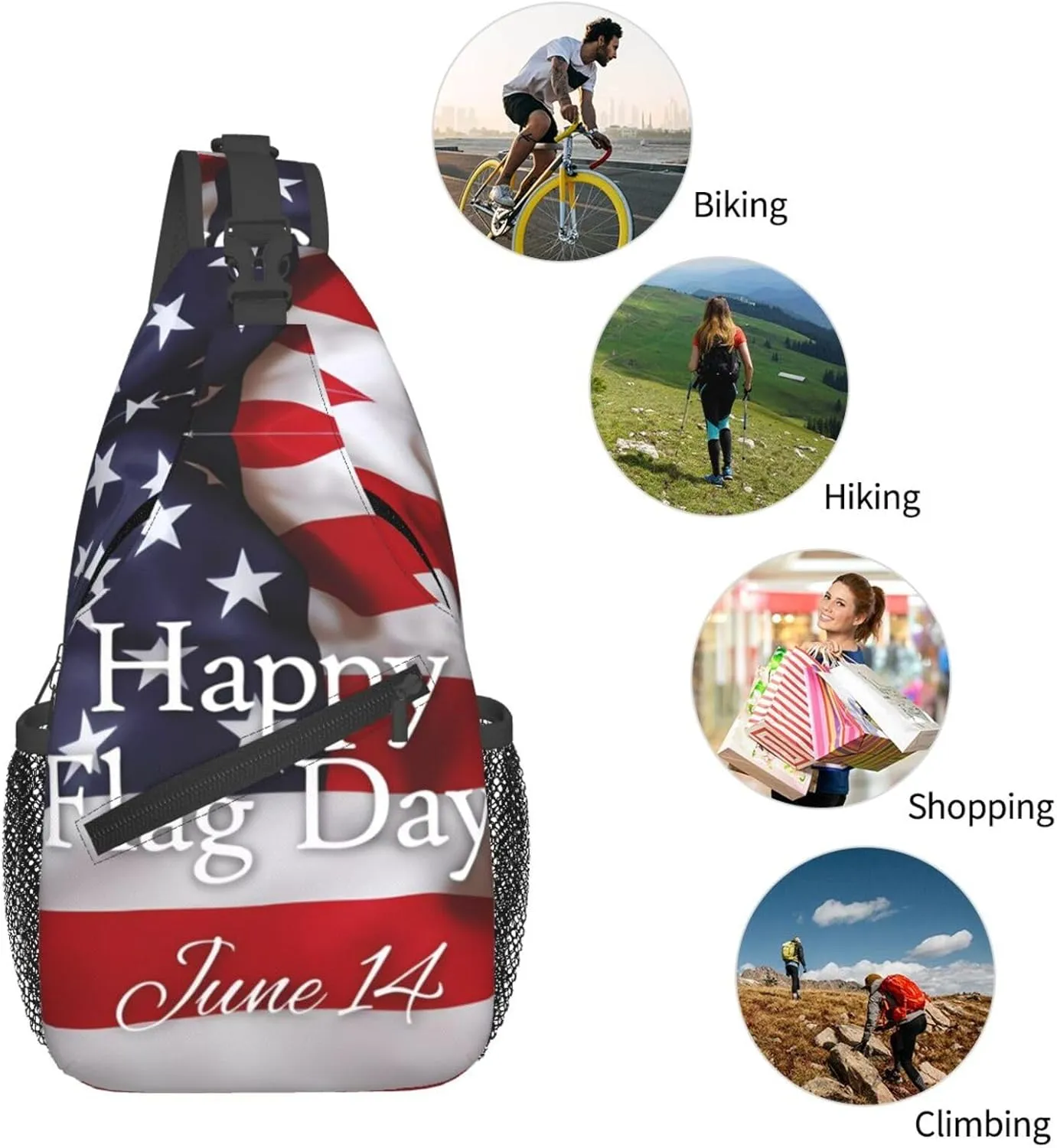 Jamaican Flag Lion Head Sling Bag Adjustable Chest Bags Casual Crossbody Bag Travel Shoulder Backpack