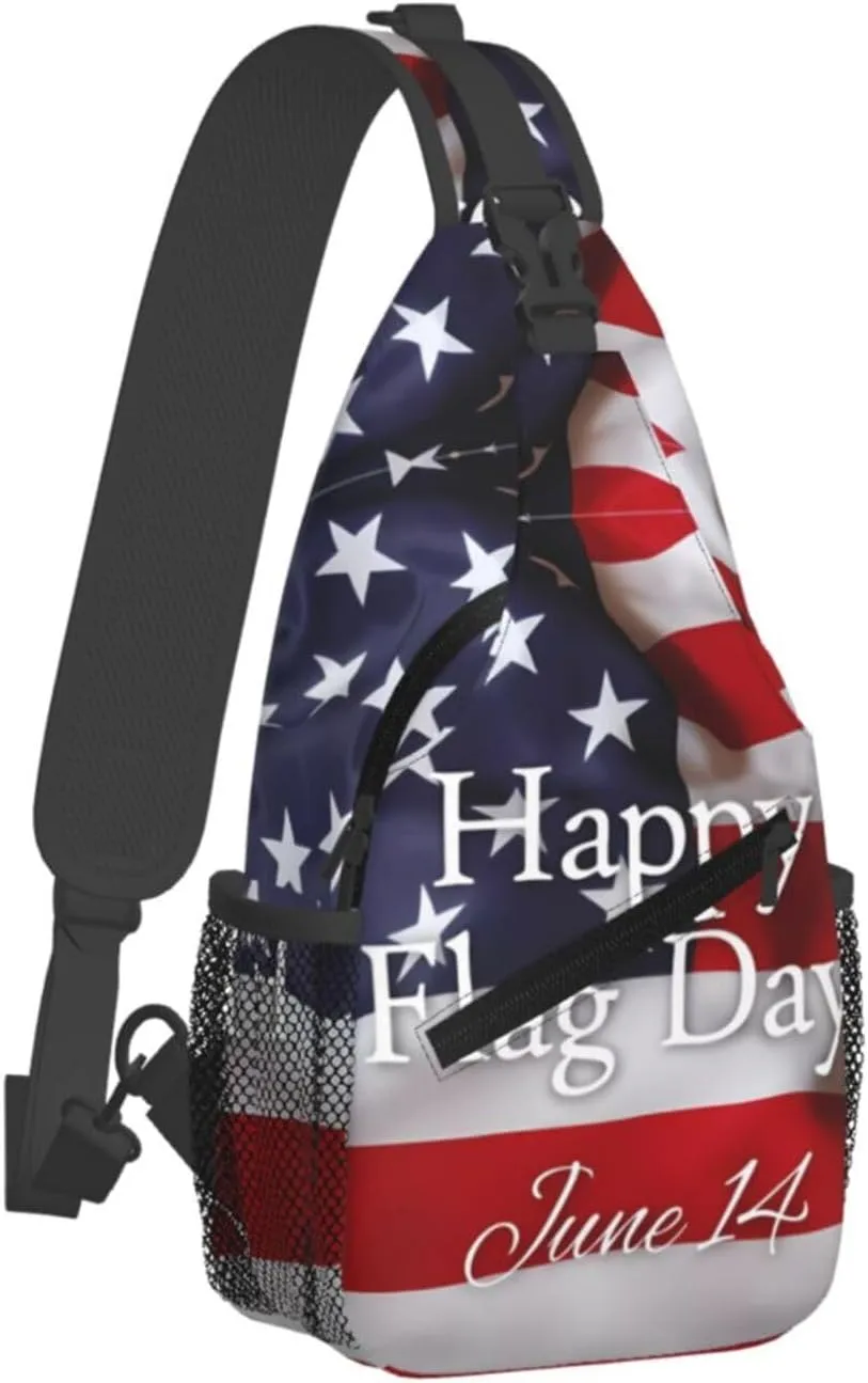 Jamaican Flag Lion Head Sling Bag Adjustable Chest Bags Casual Crossbody Bag Travel Shoulder Backpack