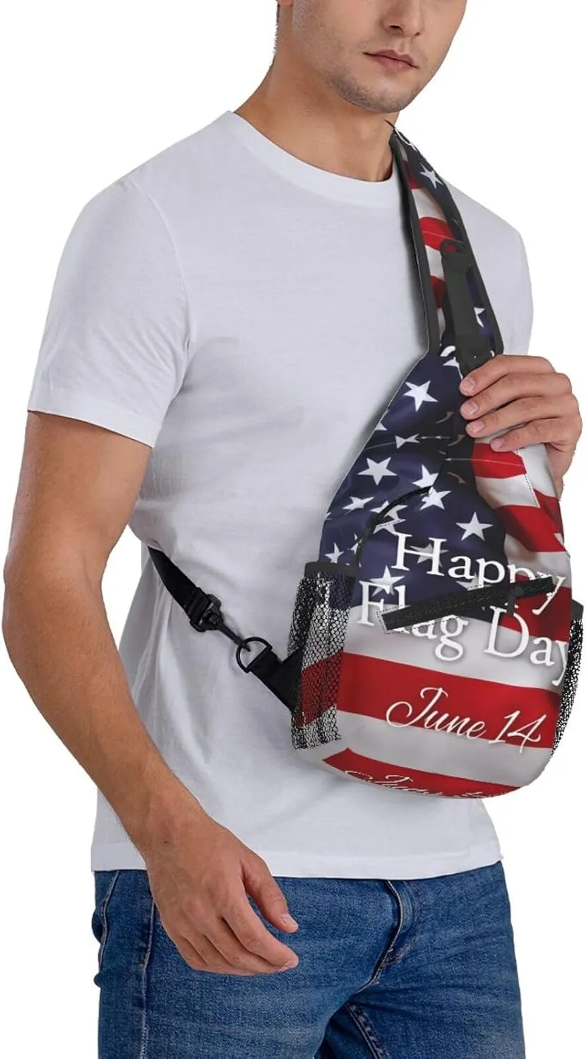 Jamaican Flag Lion Head Sling Bag Adjustable Chest Bags Casual Crossbody Bag Travel Shoulder Backpack