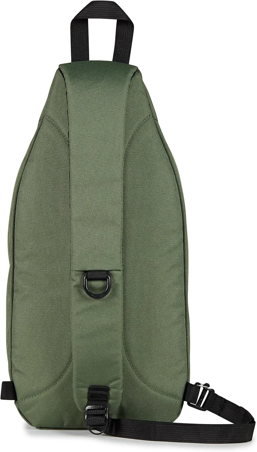 JanSport Move Sling Crossbody Bag – Main Compartment, Zippered Front Pockets, Adjustable Shoulder Strap, Fully Padded Back Panel, Cargo Green