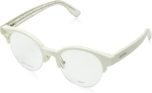Jimmy Choo - JIMMY CHOO 151, Cat Eye, acetate, women, WHITE GOLD GLITTER(QA6), 47/20/140