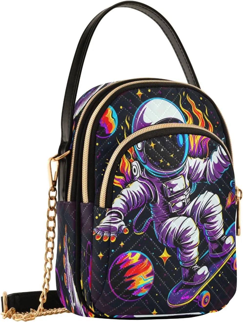 Joisal Small Crossbody Purses for Women, Women Purses and Handbags Triple Zip Shoulder Bag for Women