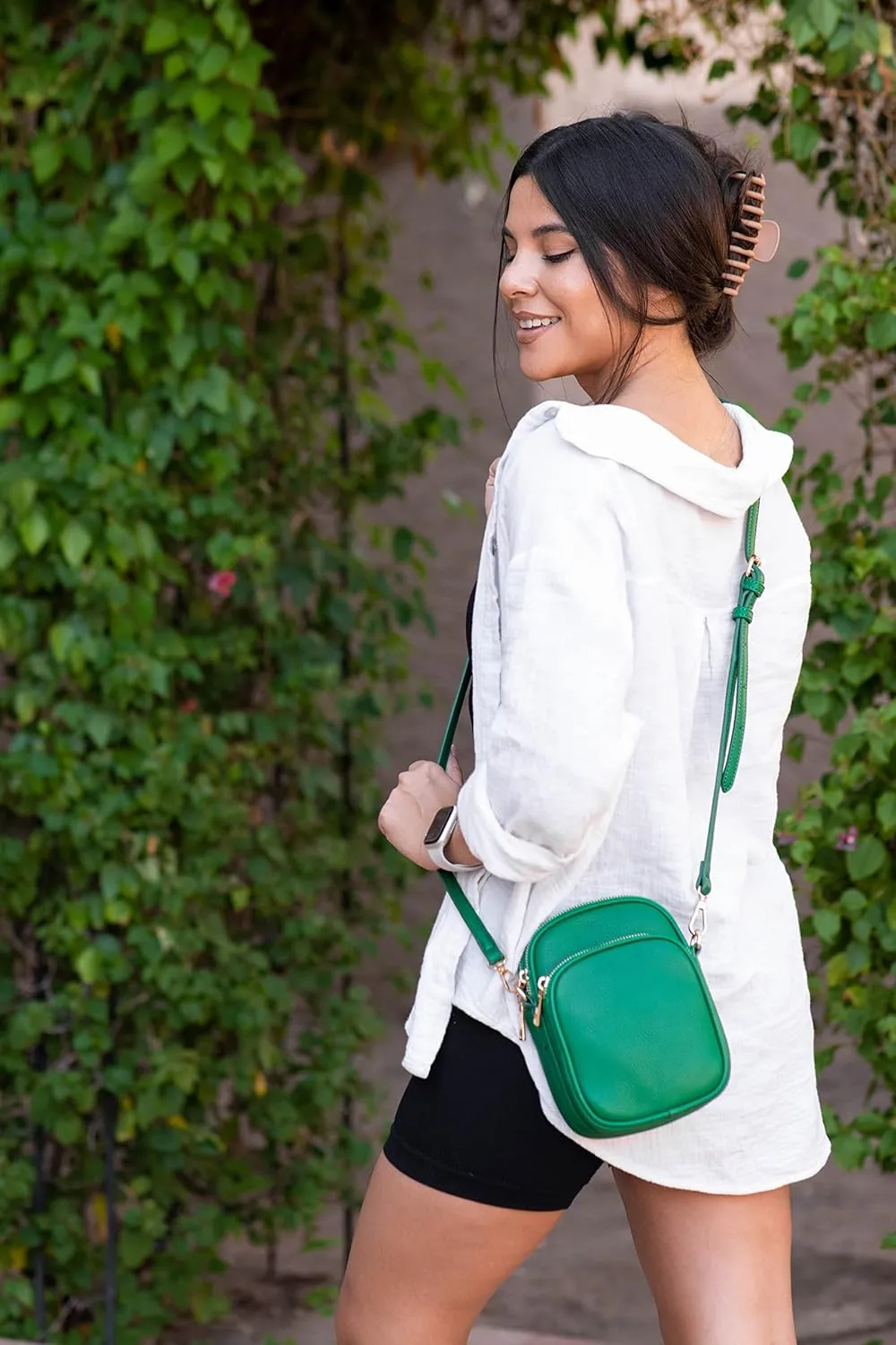 Josie Triple Zip Crossbody Bag