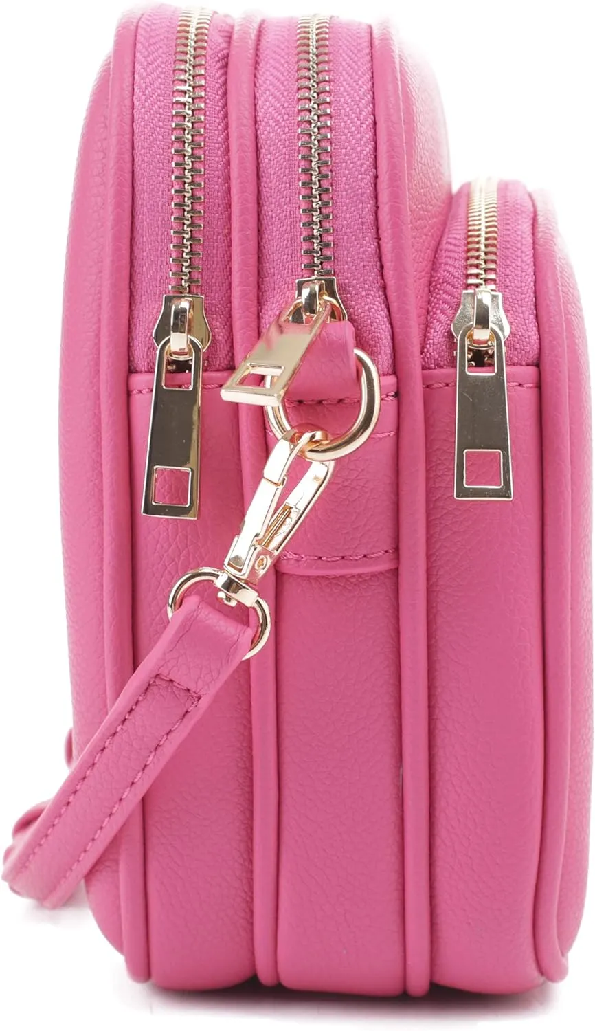 Josie Triple Zip Crossbody Bag