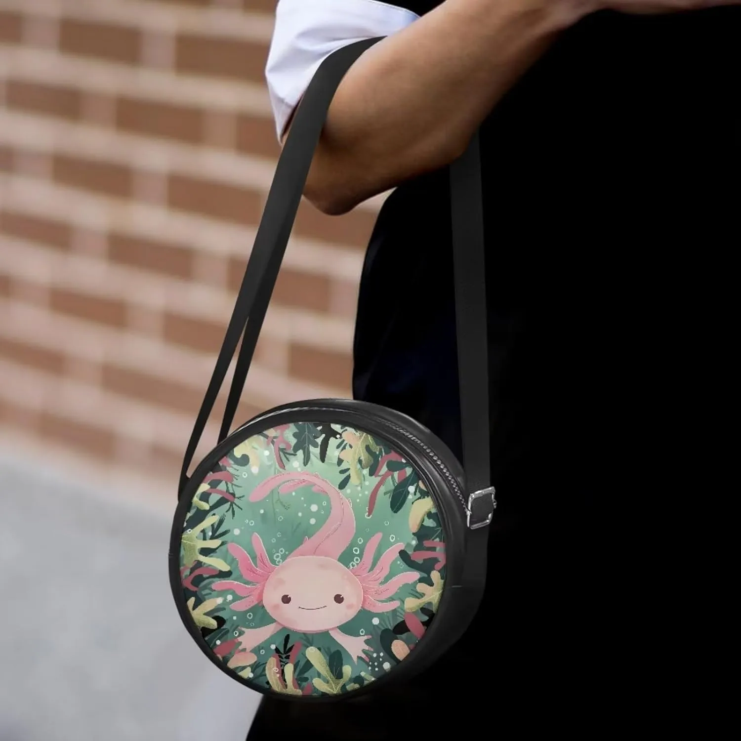 JoyLamoria Daisy Print Satchel Bag for Women Leather Satchel Storage