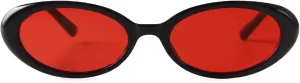 JUDOO Tiny Small 90s Sunglasses for Women Men Retro Oval Tinted Glasses