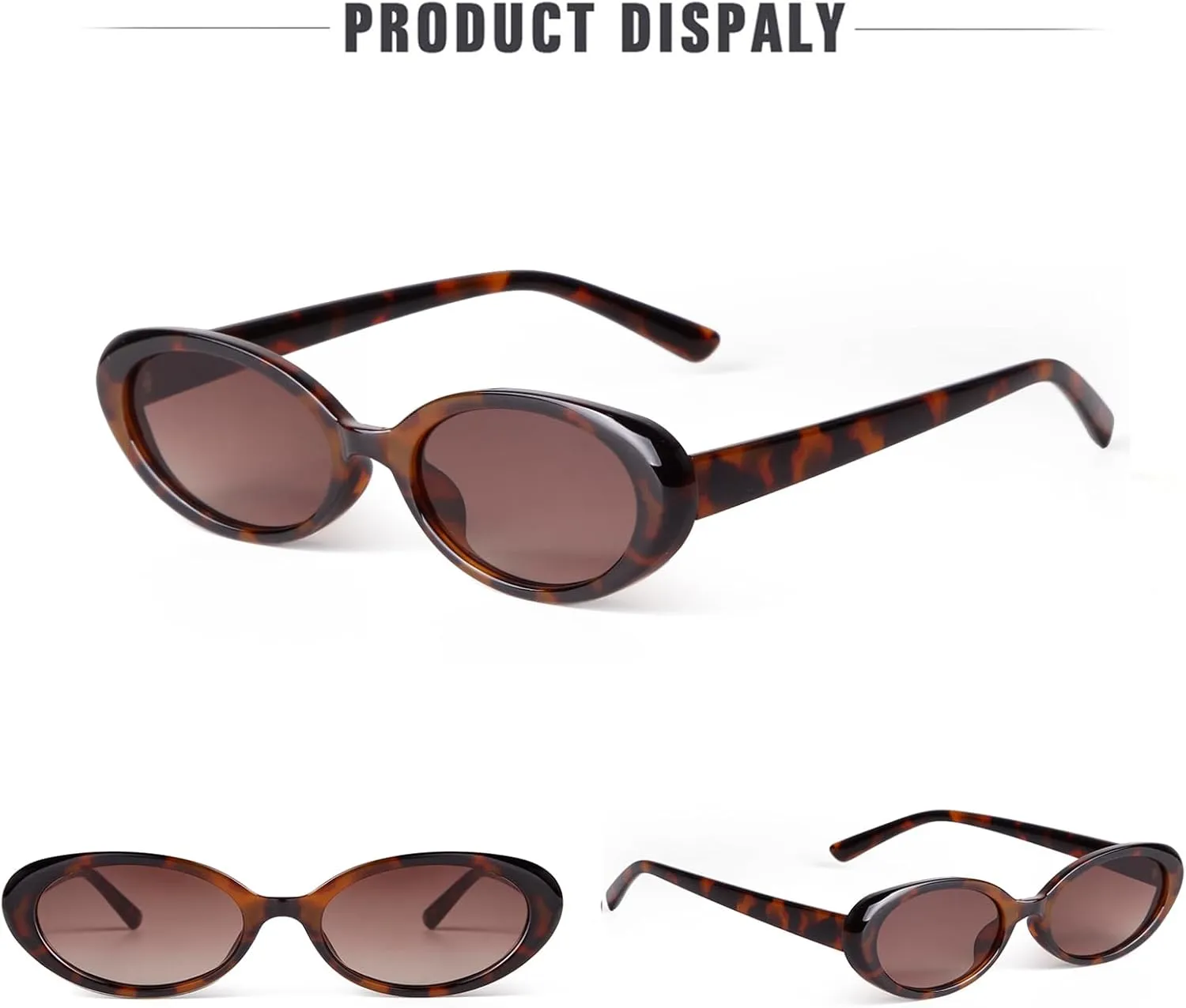 JUDOO Tiny Small 90s Sunglasses for Women Men Retro Oval Tinted Glasses