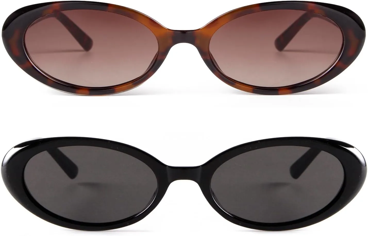 JUDOO Tiny Small 90s Sunglasses for Women Men Retro Oval Tinted Glasses