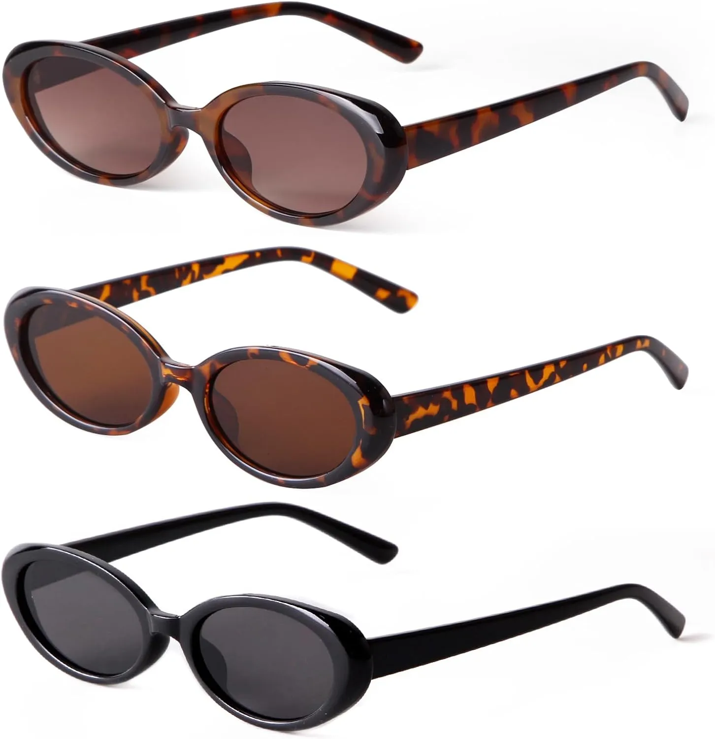 JUDOO Tiny Small 90s Sunglasses for Women Men Retro Oval Tinted Glasses