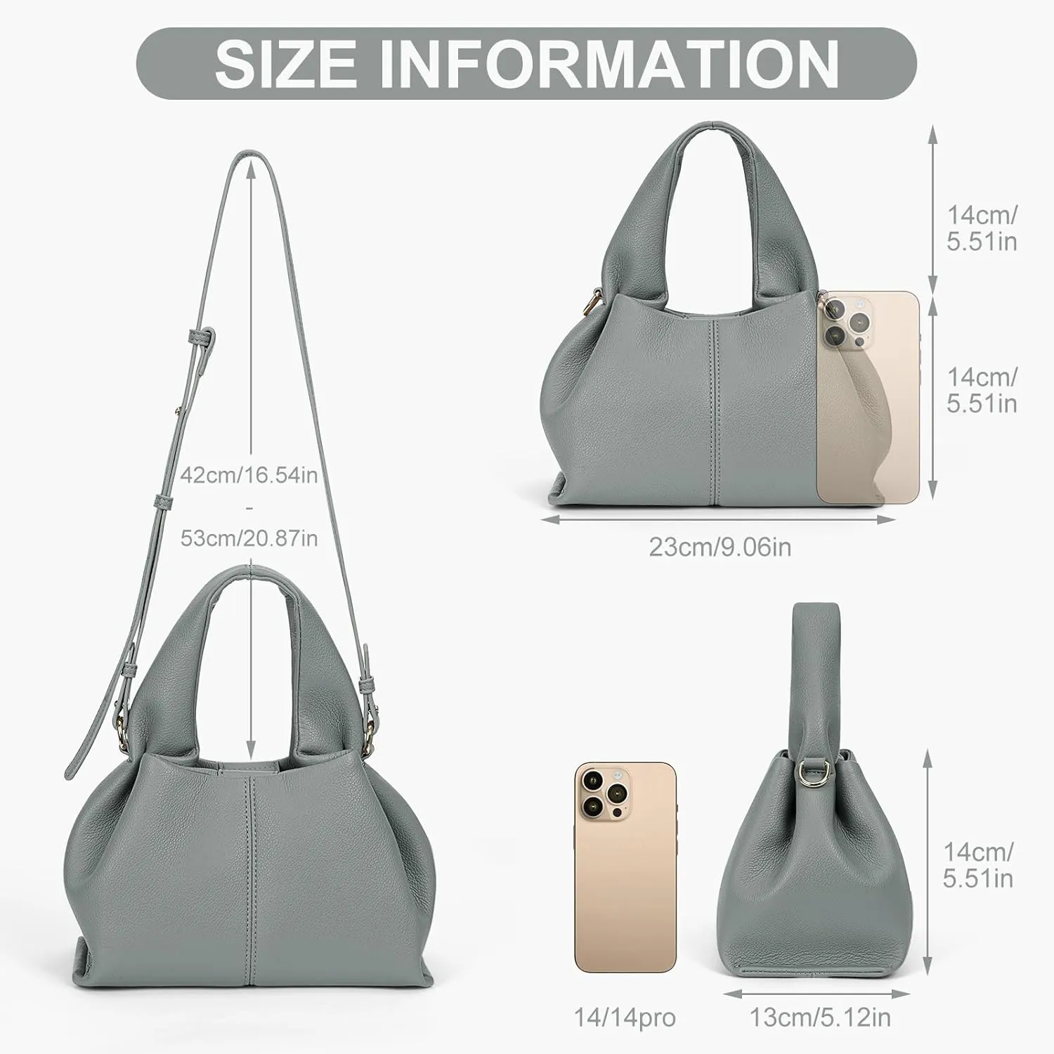 Juoxeepy Crossbody Bag Purse Satchel Handbag for Women Shoulder Bag Chic Dumpling Cloud Bag Clutch Purse