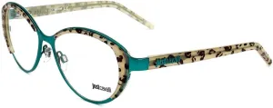 Just Cavalli JC 463 098 Turquoise/Leopard Oval Metal Optical Frame