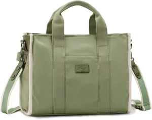 Kasqo Canvas Tote Bag for Women, Casual Tote Purse Shoulder Satchel Bag with Multi Pockets Zipper for Travel,Work