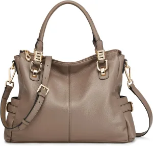 Kattee Soft Women Genuine Leather Purses and Handbags Satchel Tote Shoulder Bag