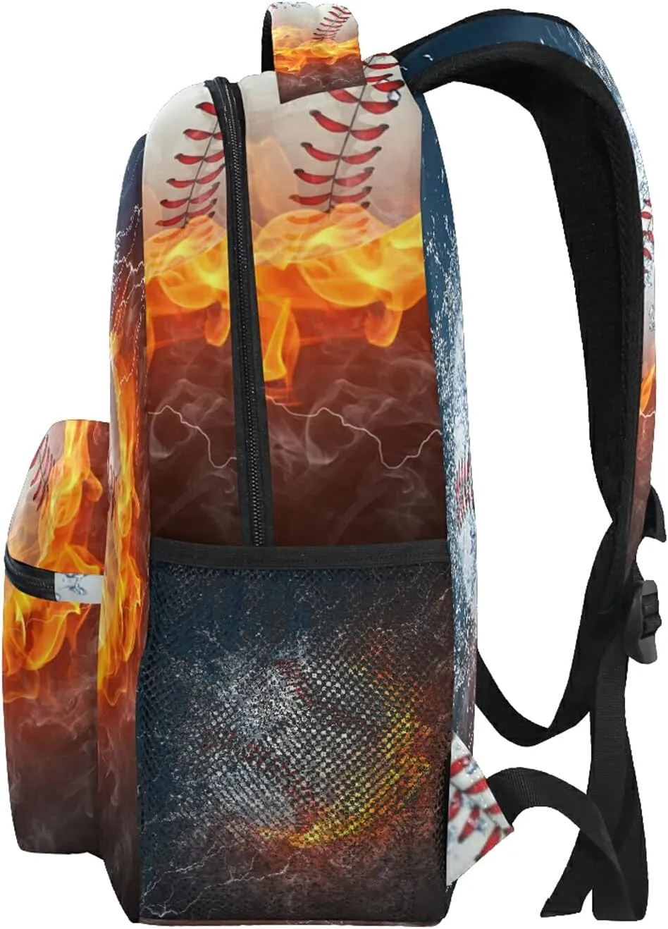 Kcldeci Baseball Kids Backpack for Boys Girls, Baseball School Backpacks Bookbag Elementary School Bag Book Bag Daypack Travel Bag