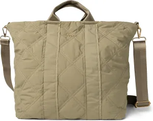 KEDZIE Cloud 9 Quilted Puffer Tote Bag Crossbody Purse for Women - Sage