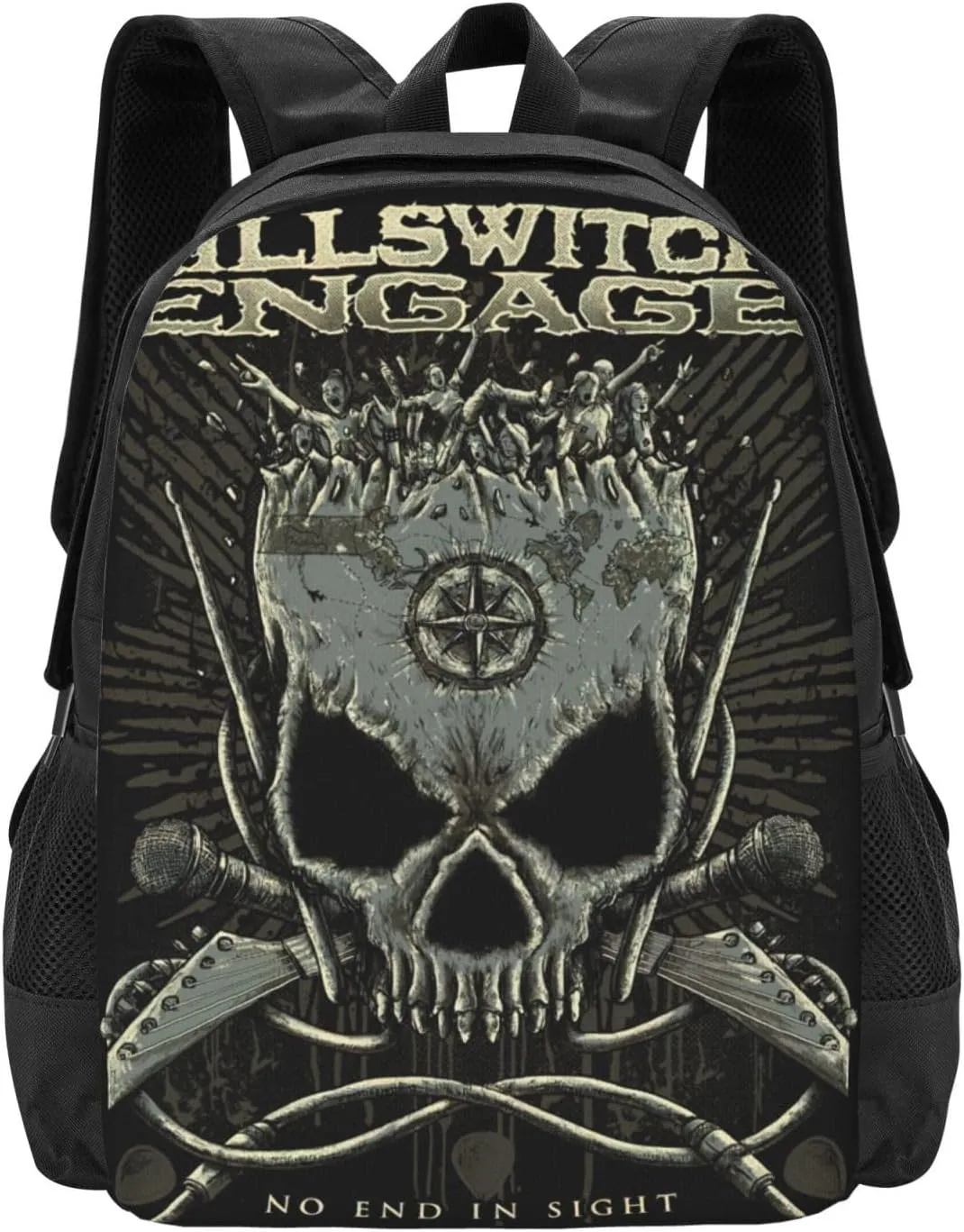 Killswitch Rock Band Engage Laptop Backpack Large Travel Bags Unisex Adult Gym Bags Casual Daypack for Outdoor Portable Business Backpack Cool Computer Bag for Man