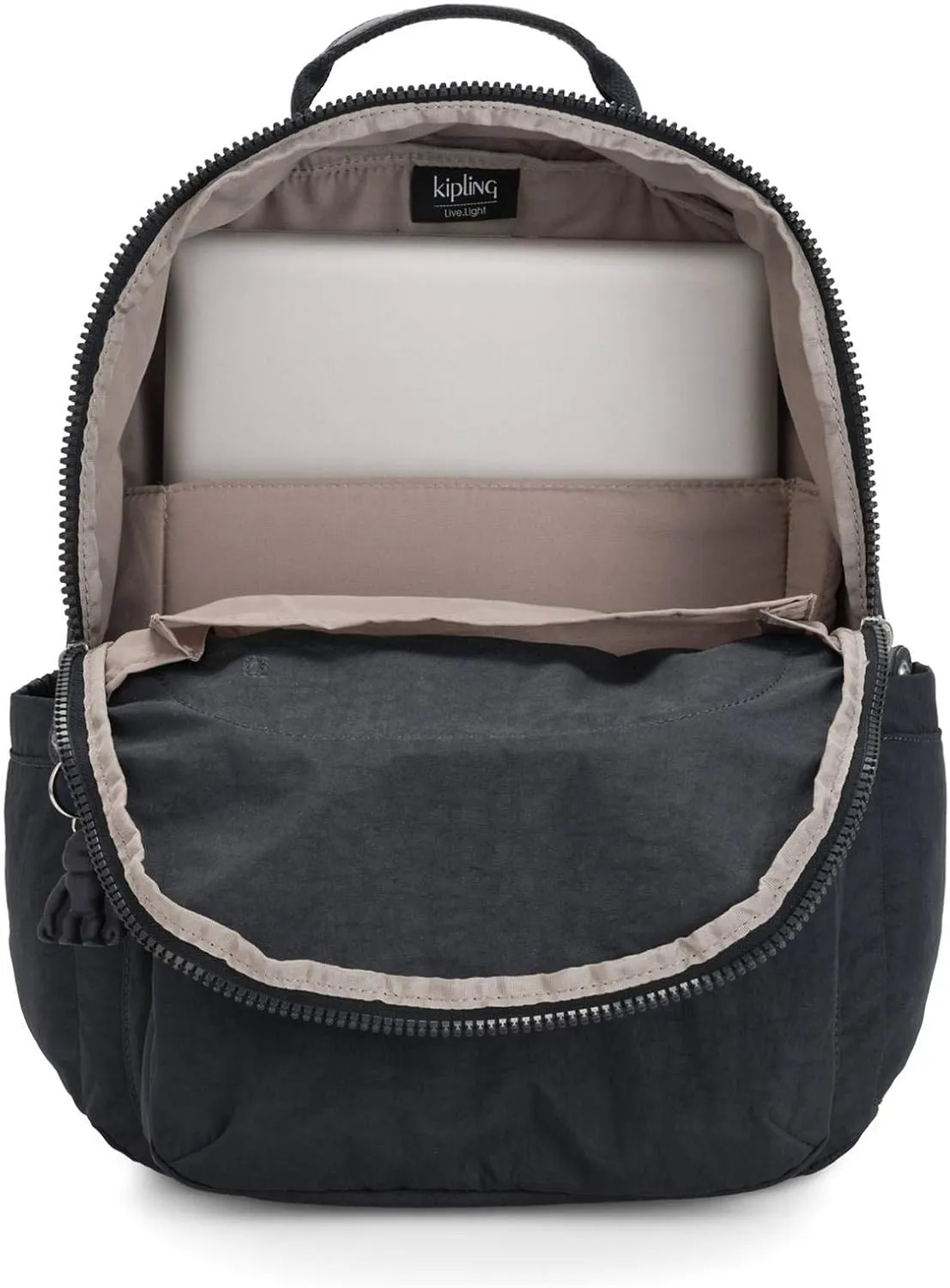 Kipling Women's Seoul 15" Laptop Backpack, Durable, Roomy with Padded Shoulder Straps, Built-In Protective Sleeve