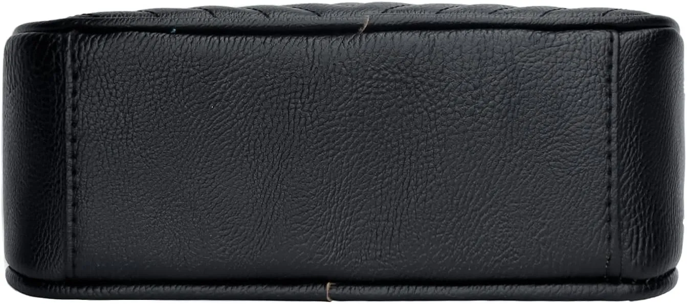 KKXIU Quilted Small Crossbody Bag for Women and Teen Girls Stylish Shoulder Purse with Wide Strap